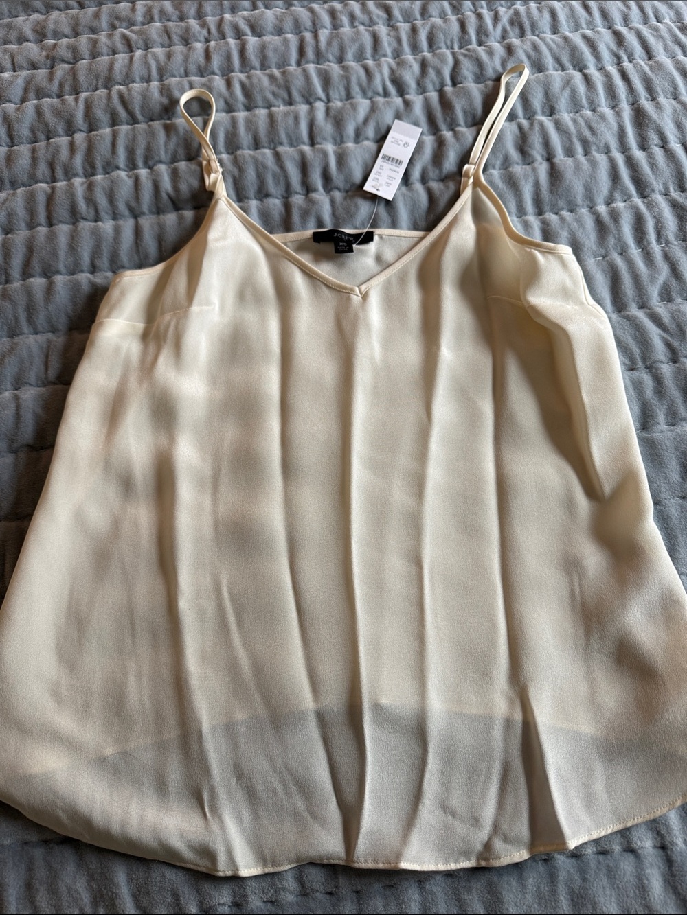 J Crew Silk Camisole in Ivory Size XS